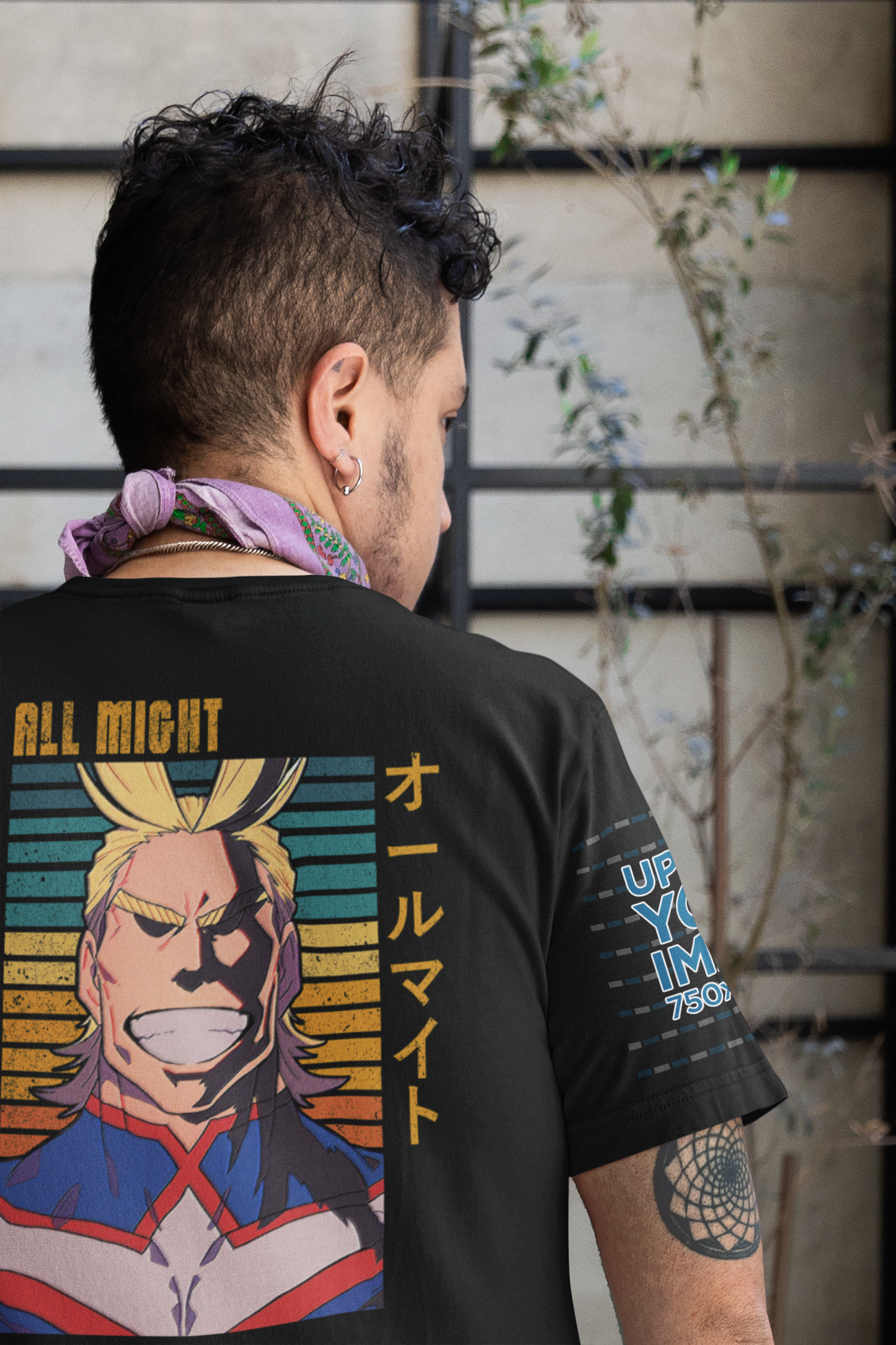All Might MHA anime t-shirt