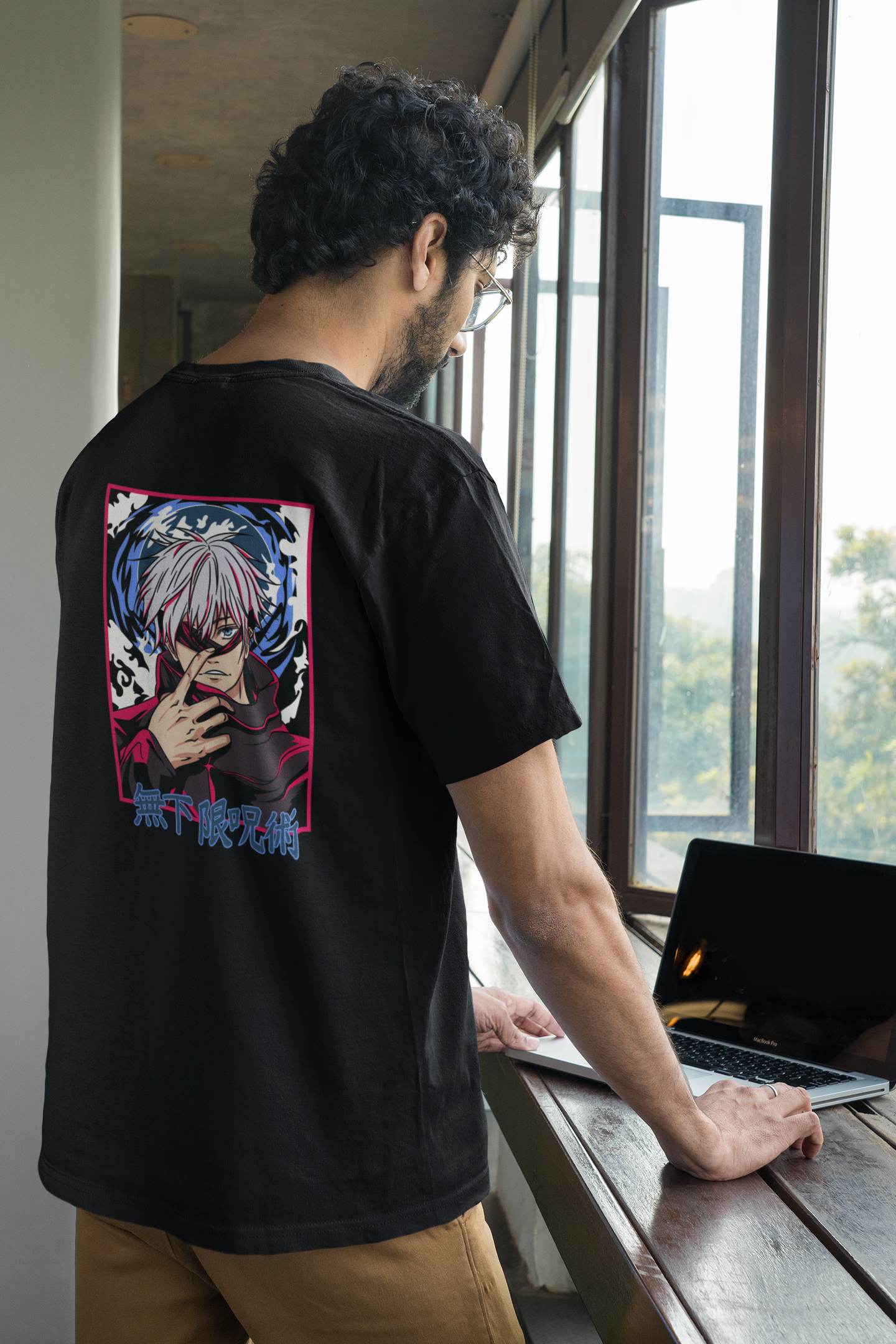 Gojo flashy jujutsu kaisen anime t-shirt