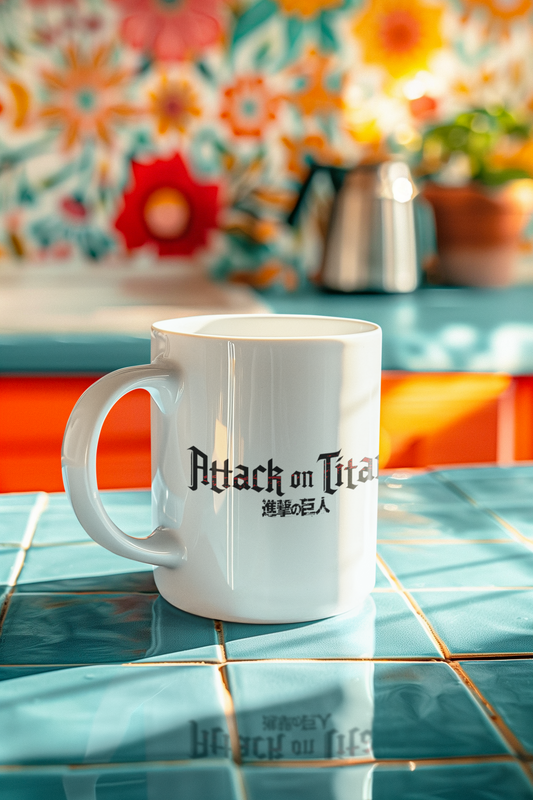 Attack on titan anime White Coffee Mug